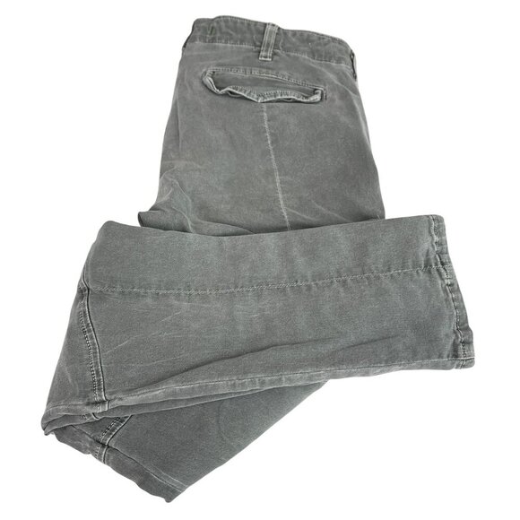 J Brand Slim Fit Cargo Pants Zippered Ankles Pockets Mint Olive Worn Womens 36 - Picture 13 of 13